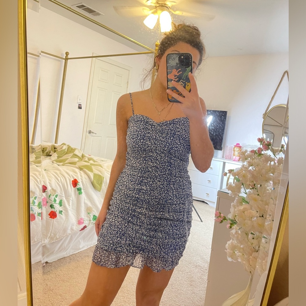 Ruffle floral dress